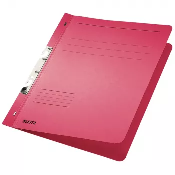 LEITZ Archivador de ranura DIN A4 cartón manila rojo 250 g/m² 170 hojas mecanismo 80 mm 50 uds. 3746-00-25