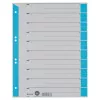 LEITZ Separadores de cartón A4 azul claro, pack de 25, perforación universal 16523030