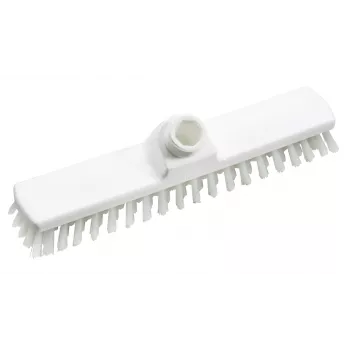 Cepillo de fregar HAUG BÜRSTEN 8810, polipropileno blanco, 280 mm de ancho, cerdas de poliéster medias