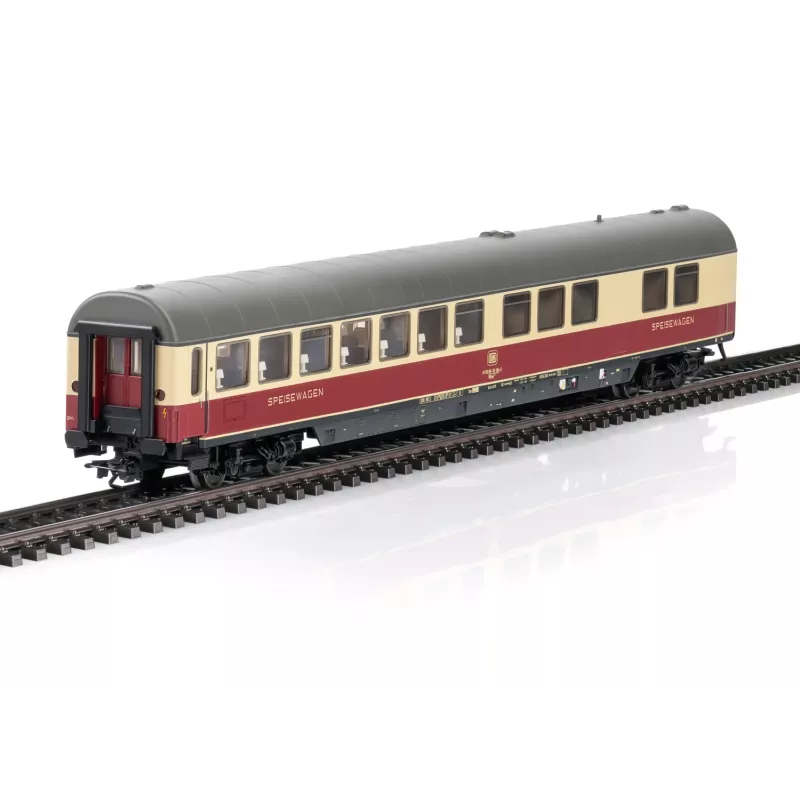 Märklin 43872 H0 Coche restaurante TEE Rheingold WRümh 132, DB época IV, azul/crema