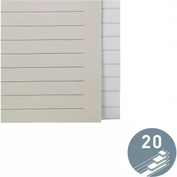 Índice de papel LEITZ en blanco 20 pestañas A4 blanco con perforación universal 12203085