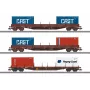 Märklin 47119 H0 Set de 3 vagones portacontenedores de la SNCB