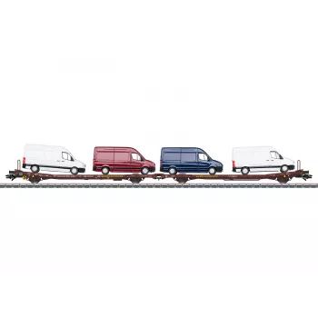Märklin 47430 H0 Pareja de vagones planos Laads 800B de Transwaggon GmbH