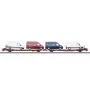Märklin 47430 H0 Pareja de vagones planos Laads 800B de Transwaggon GmbH