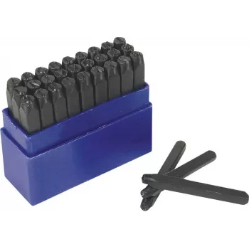 Brüder Mannesmann set de 27 sellos de letras de golpeo 6 mm (244-6)