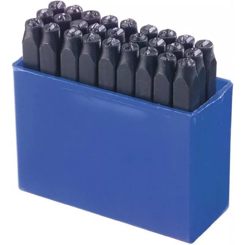 Brüder Mannesmann set de 27 sellos de letras de golpeo 6 mm (244-6)