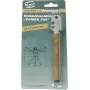 Brüder Mannesmann cortavidrios 60010 con rueda de carburo de tungsteno y mango de madera