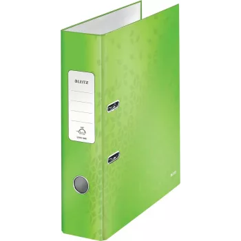 Leitz 180° WOW archivador A4 con mecanismo de palanca, anilla redonda, cartón, verde, 600 hojas, 80 g/m² (10050054)