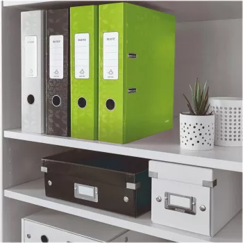 Leitz 180° WOW archivador A4 con mecanismo de palanca, anilla redonda, cartón, verde, 600 hojas, 80 g/m² (10050054)