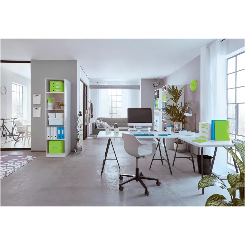 Leitz 180° WOW archivador A4 con mecanismo de palanca, anilla redonda, cartón, verde, 600 hojas, 80 g/m² (10050054)