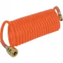 BRÜDER MANNESMANN Manguera espiral de aire comprimido 4,5 m, Rilsan, conector rápido, protección antiacodaduras (M 1546)