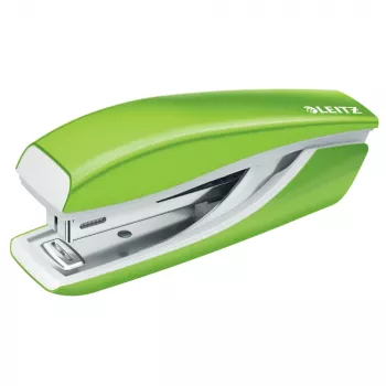 LEITZ Mini Nexxt WOW Grapadora 5528, verde, 10 hojas, mecanismo de carga superior 5528-10-54