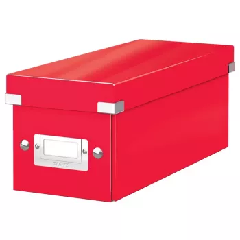 Leitz Click & Store WOW Caja de almacenamiento para CD/DVD 160 discos rojo cartón (60410026)