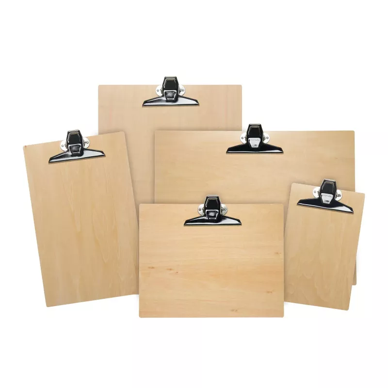 MAUL MAULtilia A5 Pinza portapapeles marrón tablero de fibra de madera 2394470
