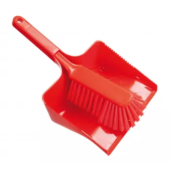 Haug Bürsten FC88921U Conjunto de recogedor y cepillo de plástico rojo, 35 cm de ancho
