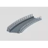 Märklin 074613 Pieza de rampa curva para pilar de puente, escala HO, gris
