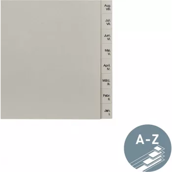 LEITZ Índice de papel diciembre-enero A4 índice de cartón 13 pestañas 12303085