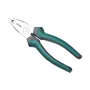 BRÜDER MANNESMANN Alicate universal profesional 180 mm acero de herramienta de alta calidad, mango multicomponente, superficie mate - 1 unidad (10937)