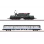 Märklin 81221 Set de tren Z-Gauge - 175 años Geislinger Steige DB locomotora de vapor serie 50 con 3 vagones de mercancías, vía y unidad de control