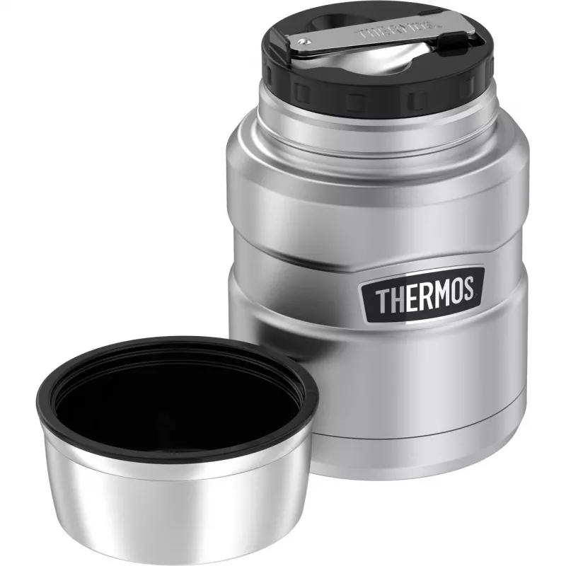 THERMOS SK Food Jar Recipiente isotérmico para alimentos negro/plata 470 ml 4001233047
