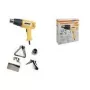BRÜDER MANNESMANN Pistola de aire caliente 2000 W, 2 ajustes de temperatura, caudal de aire 300 l/min, 550 °C máx., Softgrip ergonómico 49500