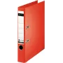 LEITZ Archivador de palanca 180° A4 50 mm rojo claro cartón 1008-00-20