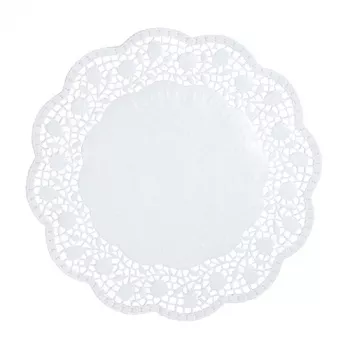 PAPSTAR Blondas redondas, 30 cm, blancas, 100 unidades (12263)