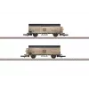 Märklin 82553 Set de 2 vagones cerrados de mercancías Kessler transporte de cava DRG escala Z