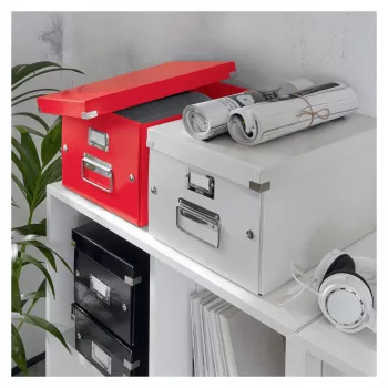 Leitz Click & Store WOW Caja archivadora de cartón roja 60440026