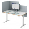 LEITZ Cosy Separador de escritorio 61220085, gris claro, 60 x 70 cm, fieltro PET