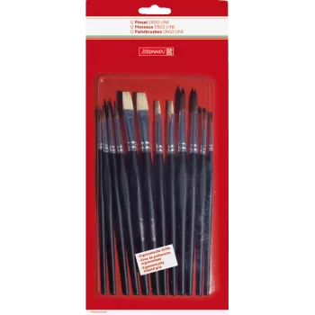BRUNNEN ErgoLine set de pinceles, tamaños 2, 4, 6, 8, 10, 12, 12 uds. 104893001