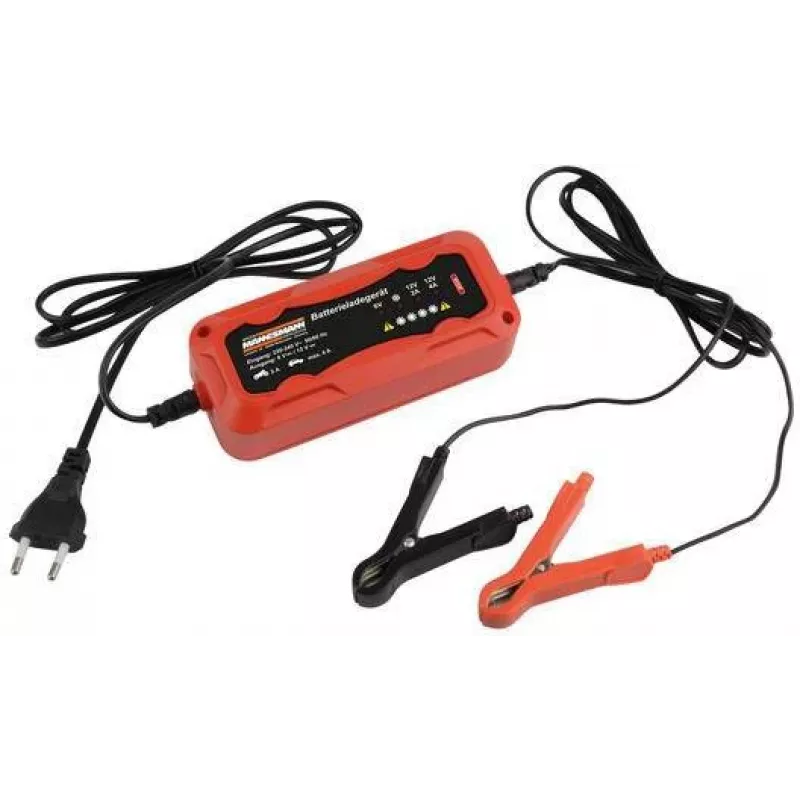 Brüder Mannesmann M12711 cargador automático de batería de coche para baterías de plomo-ácido de 6V y 12V
