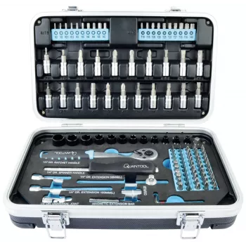BRÜDER MANNESMANN QUANTOOL Q25003 juego de 116 puntas de 1/4 de pulgada con puntas de seguridad