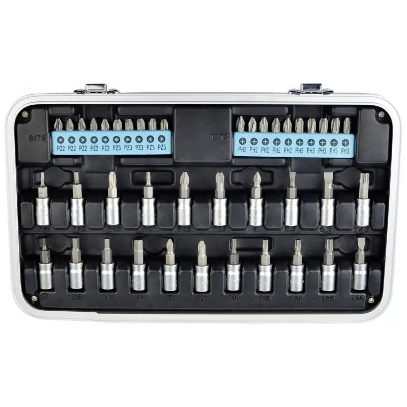 BRÜDER MANNESMANN QUANTOOL Q25003 juego de 116 puntas de 1/4 de pulgada con puntas de seguridad