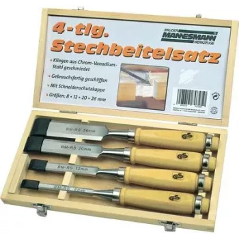 Brüder Mannesmann set de formones de madera de 4 piezas M66104