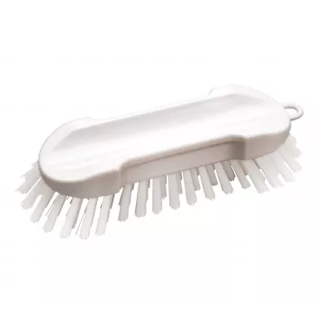 HAUG BÜRSTEN 8830 cepillo de limpieza, blanco/transparente, cuerpo de polipropileno, cerdas de poliéster, dureza media, autoclavable, apto para contacto con alimentos