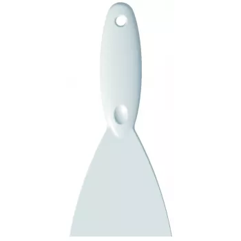 Haug Bürsten espátula de cocina 110 mm acero inoxidable con mango blanco (8923)