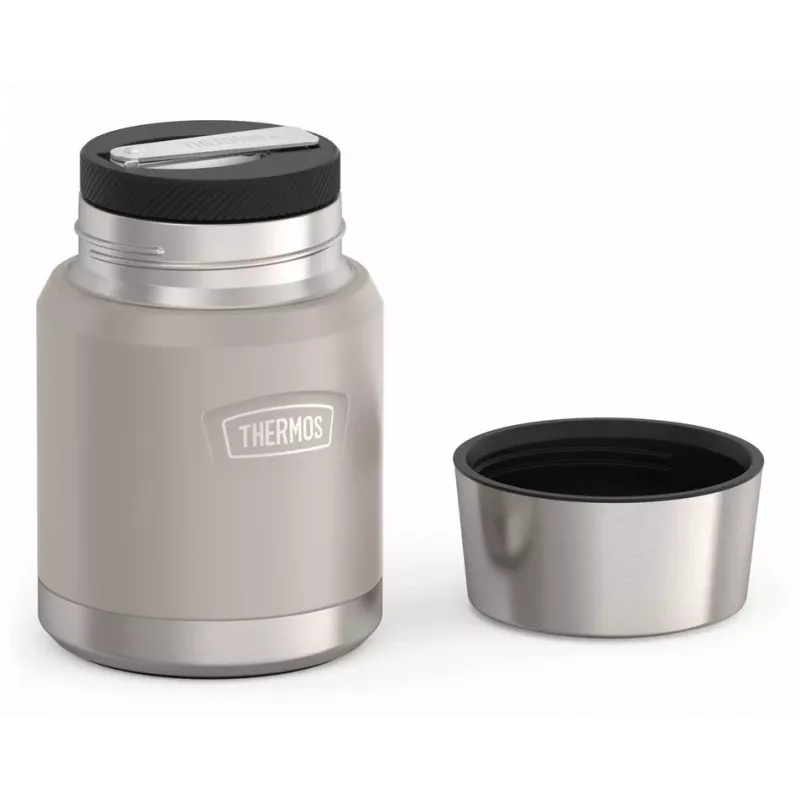 THERMOS ICON recipiente térmico beige 0,47 L recipiente isotérmico de acero inoxidable con cuchara abatible 4120323047