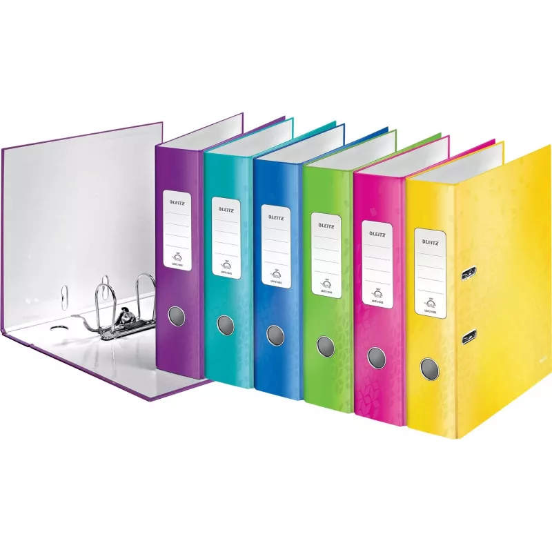 LEITZ WOW Archivador de anillas 180° A4 80 mm colores surtidos (pack de 10) 1005-10-99