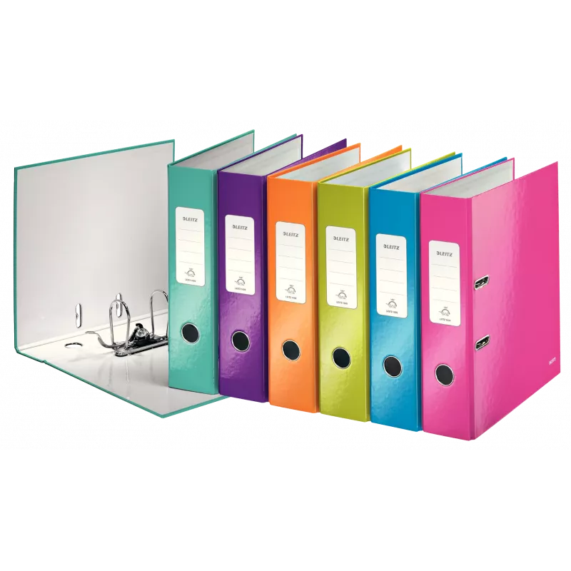 LEITZ WOW Archivador de anillas 180° A4 80 mm colores surtidos (pack de 10) 1005-10-99