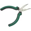 BRÜDER MANNESMANN GREEN LINE Alicate de puntas curvadas para electrónica 125 mm, acero para herramientas, verde/plata/negro M 1070-5