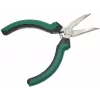 BRÜDER MANNESMANN GREEN LINE Alicate de puntas curvadas para electrónica 125 mm, acero para herramientas, verde/plata/negro M 1070-5