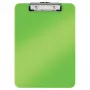 LEITZ WOW Carpeta con pinza A4 poliestireno verde metálico con pinza metálica, capacidad 80 hojas 3971-00-54