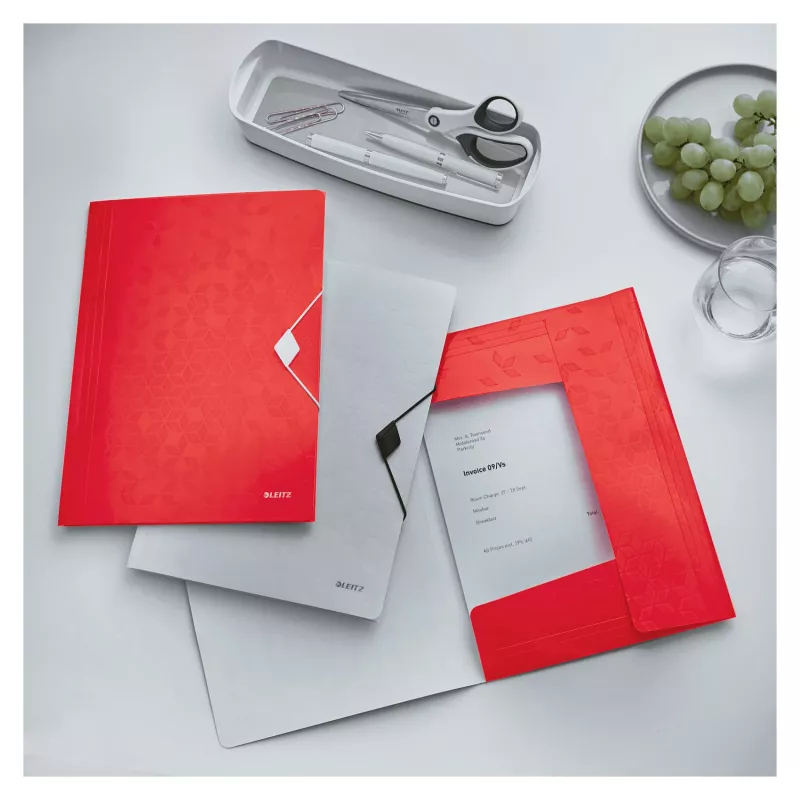 Leitz WOW Libro de presentación A4 polipropileno rojo vertical 40 fundas 80 hojas 45990026