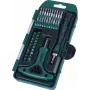 BRÜDER MANNESMANN Set de 42 piezas Bit-Box de precisión con destornillador de carraca, puntas de acero S2, cambio rápido magnético, caja de almacenamiento 29895