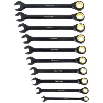 BRÜDER MANNESMANN Q25210 Quantool Juego de llaves combinadas 10 piezas 8-19 mm