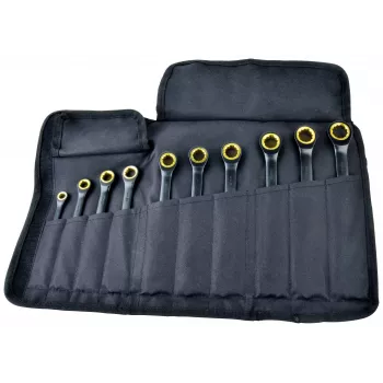 BRÜDER MANNESMANN Q25210 Quantool Juego de llaves combinadas 10 piezas 8-19 mm