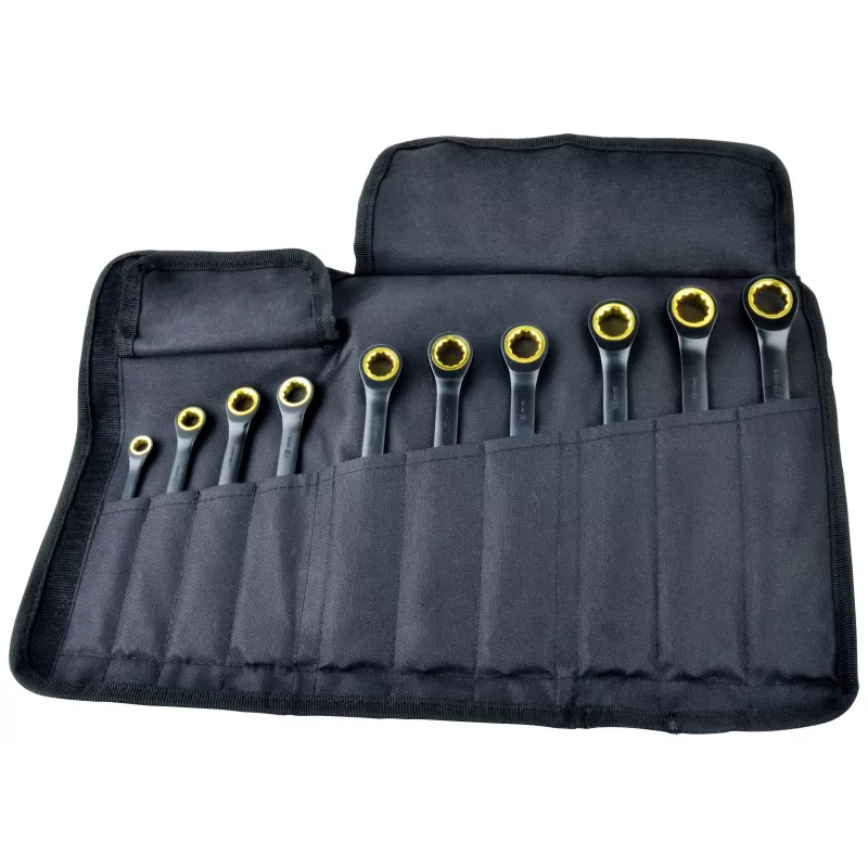 BRÜDER MANNESMANN Q25210 Quantool Juego de llaves combinadas 10 piezas 8-19 mm