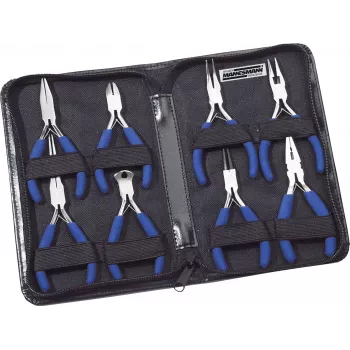 Brüder Mannesmann Set de 8 piezas de alicates de precisión y pinzas 10808