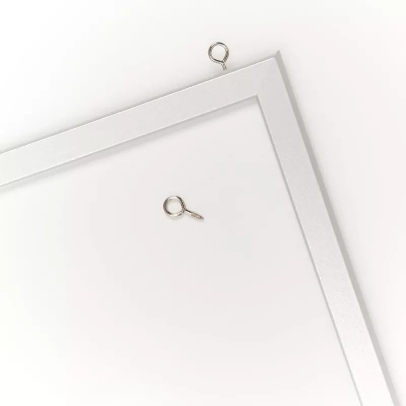 ZELLER Tablero de planificación 60 x 40 cm pizarra blanca magnética con marco de aluminio 11515